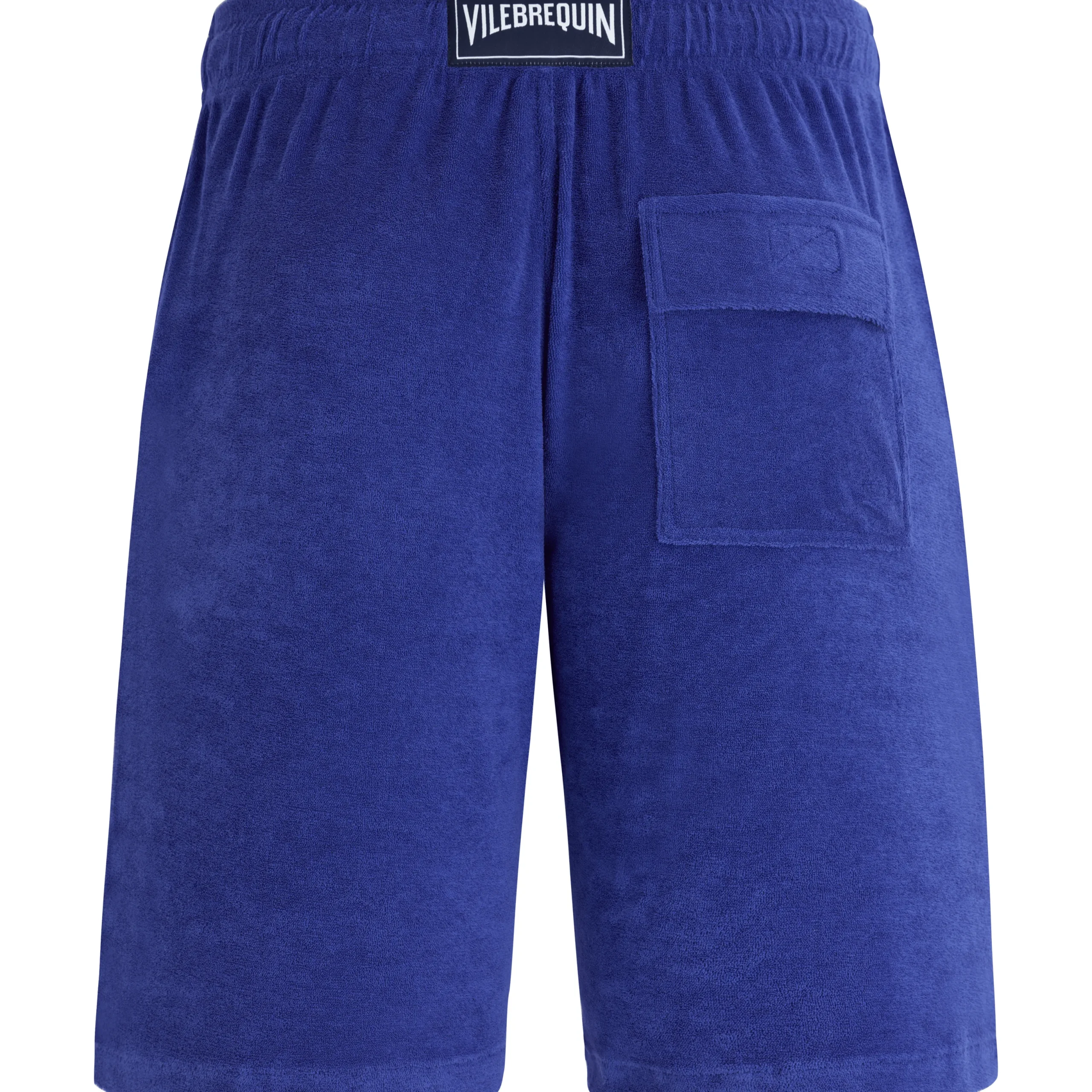 Clearance Vilebrequin Unisex Terry Bermuda Solid Purple Blue/Blue
