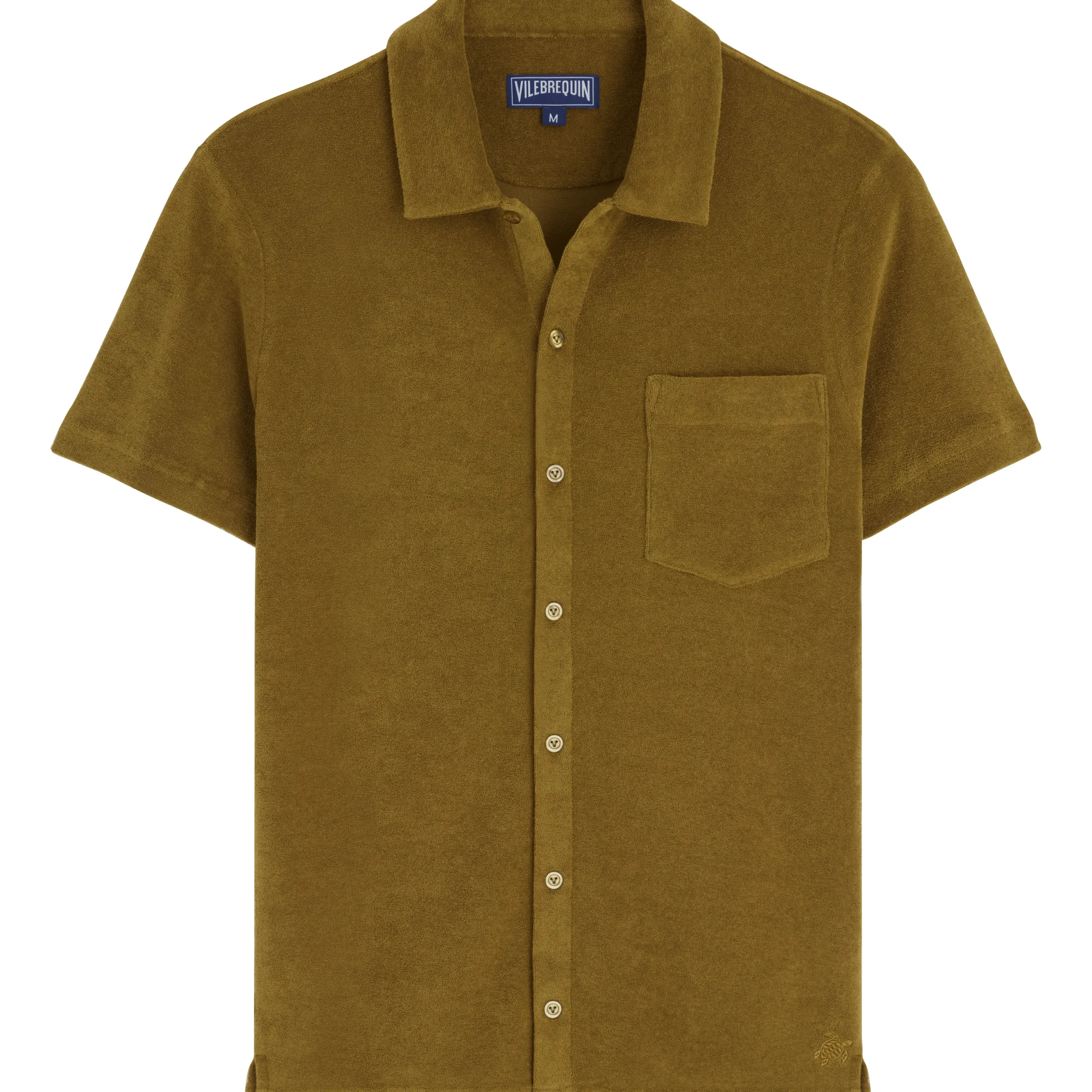 Flash Sale Vilebrequin Unisex Terry Bowling Shirt Solid Bark/Beige
