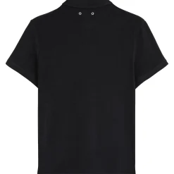 Outlet Vilebrequin Unisex Terry Bowling Shirt Solid Black/Black