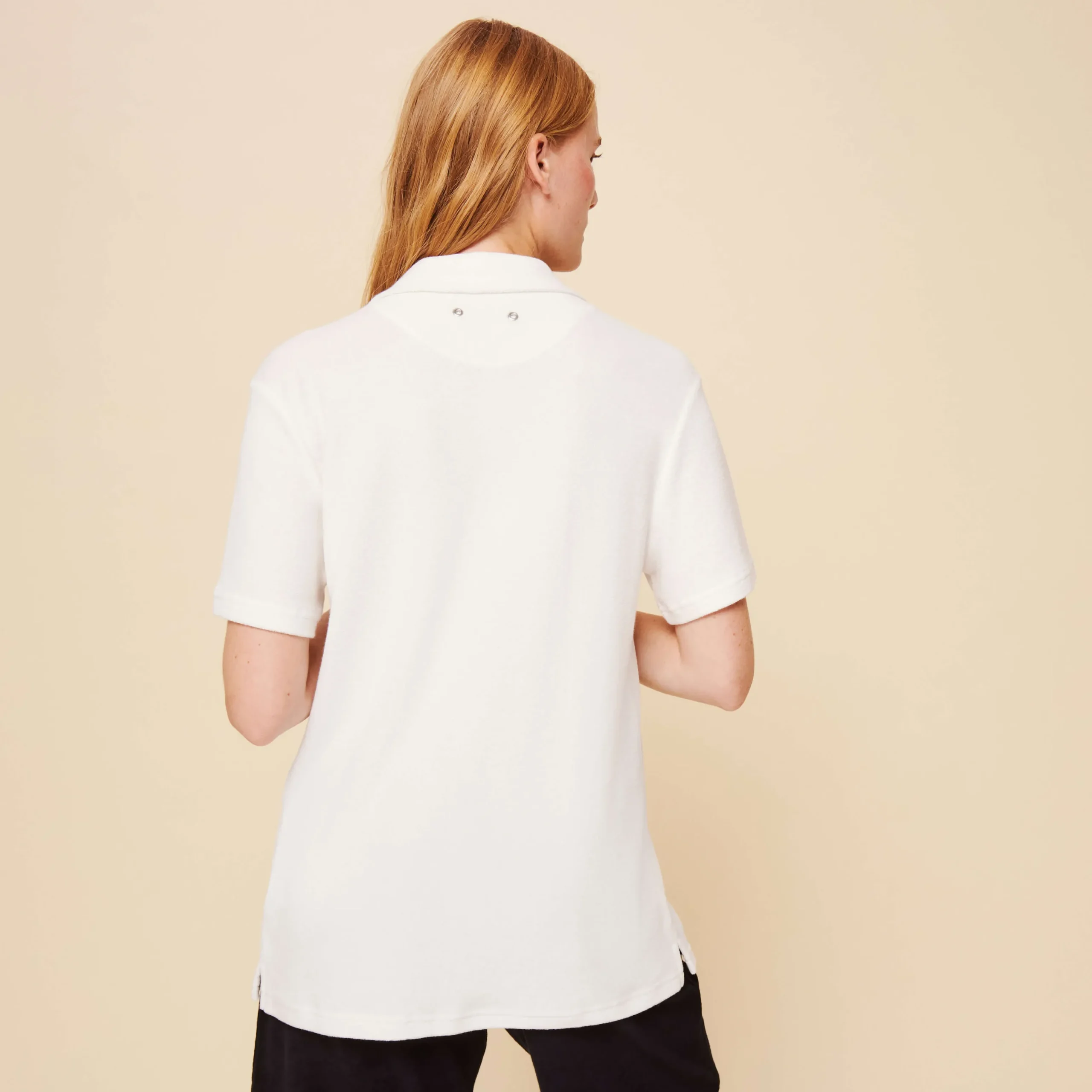 Flash Sale Vilebrequin Unisex Terry Bowling Shirt Solid Chalk/Beige