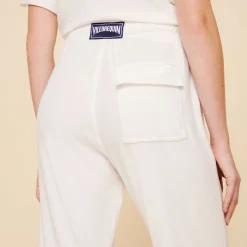 Shop Vilebrequin Unisex Terry Pants Solid Chalk/Beige