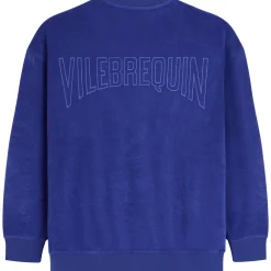 Outlet Vilebrequin Unisex Terry Sweatshirt Solid Purple Blue/Blue