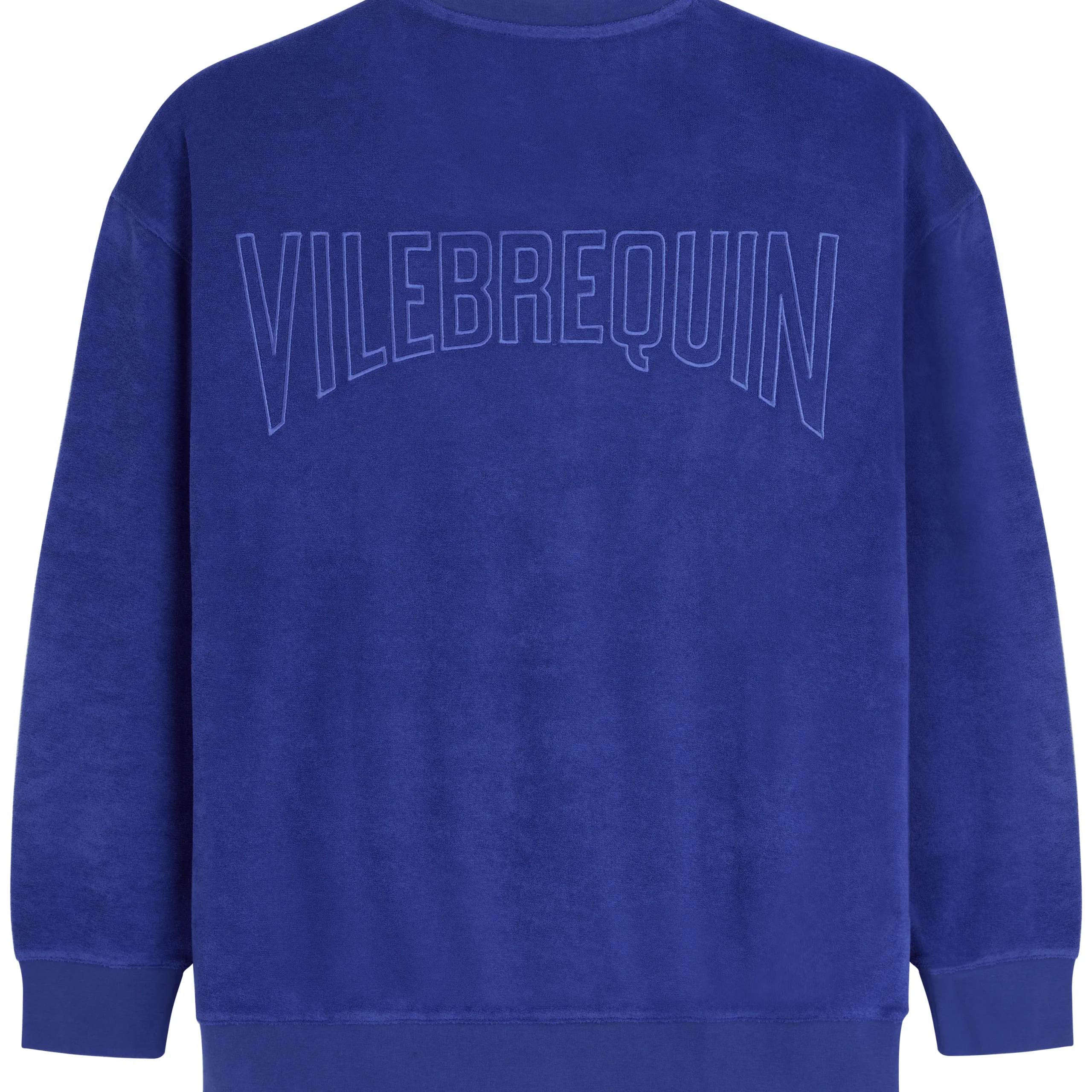 Outlet Vilebrequin Unisex Terry Sweatshirt Solid Purple Blue/Blue