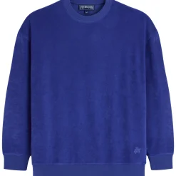 Outlet Vilebrequin Unisex Terry Sweatshirt Solid Purple Blue/Blue