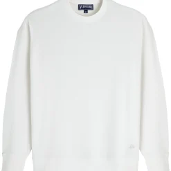 Shop Vilebrequin Unisex Terry Sweatshirt Solid Chalk/Beige