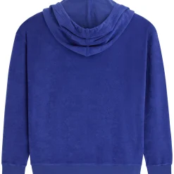 Store Vilebrequin Unisex Terry Sweatshirt Solid Purple Blue/Blue