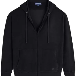Cheap Vilebrequin Unisex Terry Sweatshirt Solid Black/Black