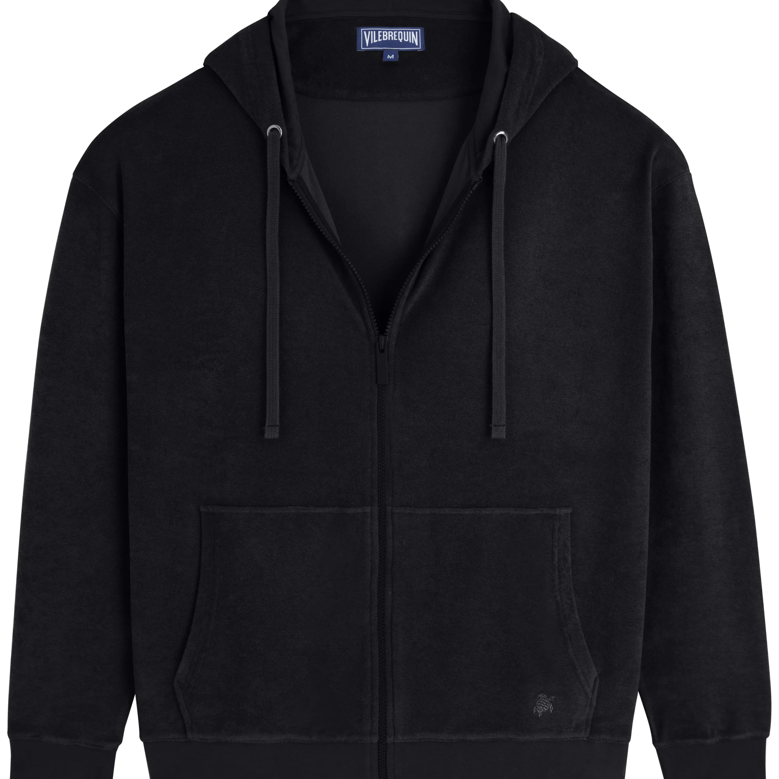Cheap Vilebrequin Unisex Terry Sweatshirt Solid Black/Black