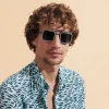 Best Vilebrequin White Tulipwood Women And Men Sunglasses - Vbq X Shelter Foam/Blue