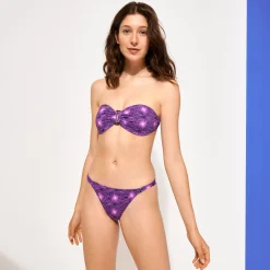 Store Vilebrequin Women Bandeau Bikini Top Bikini Hypno Shell Navy/Blue