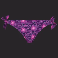 New Vilebrequin Women Bikini Bottom Mini Brief To Be Tied Hypno Shell Navy/Blue