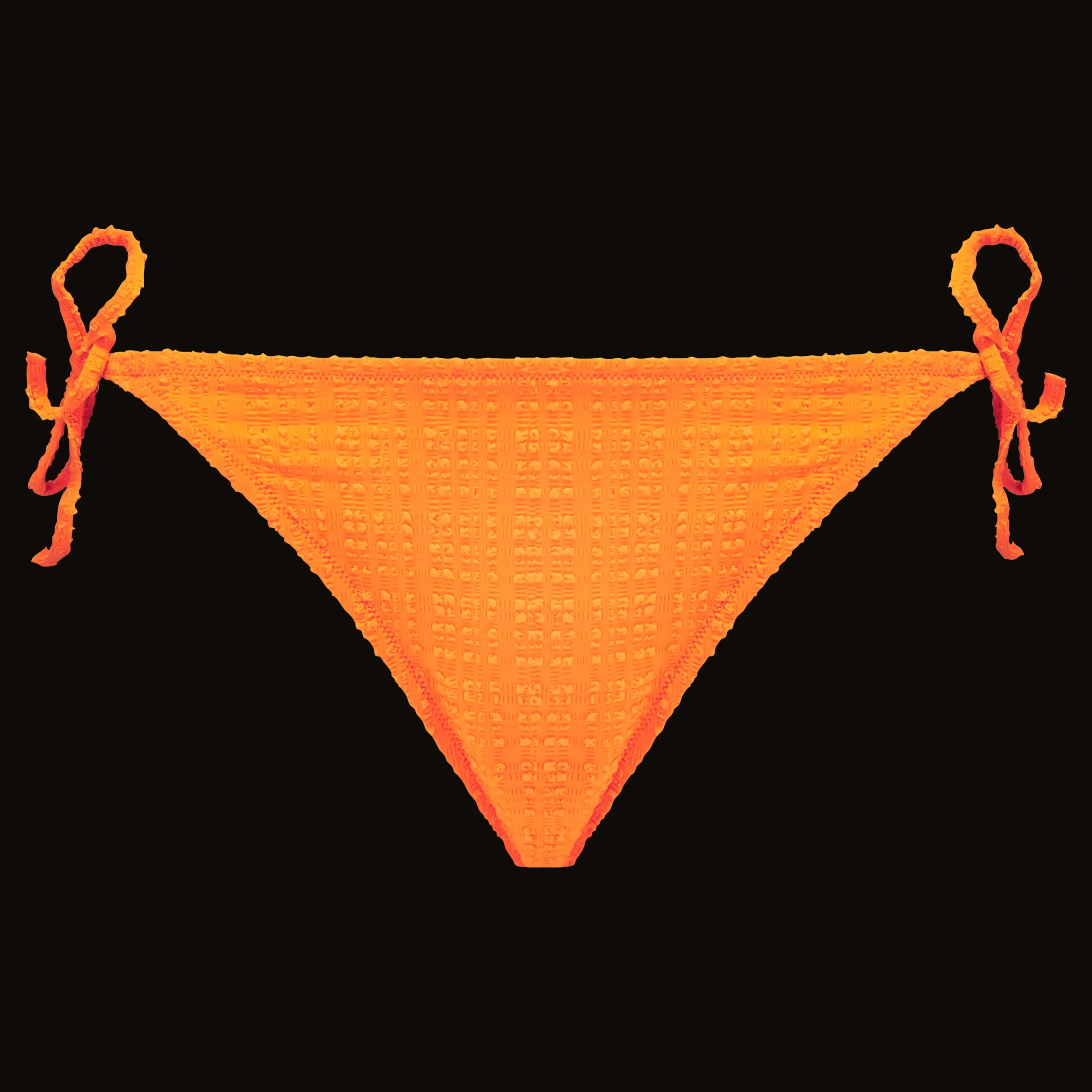 Hot Vilebrequin Women Bikini Bottom Mini Brief To Be Tied Plumetis Carrot/Orange