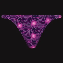 New Vilebrequin Women Bikini Bottom Tanga Hypno Shell Navy/Blue