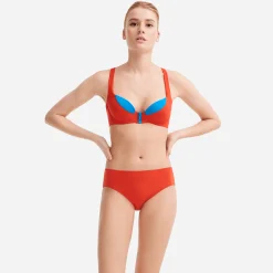 Best Sale Vilebrequin Women Contrasted Bikini Top With Underwires - X Jcc+ - Limited Edition Red Polish/Red
