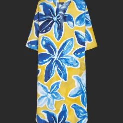 Fashion Vilebrequin Women Cotton Cover-Up Raiatea Sun/Yellow