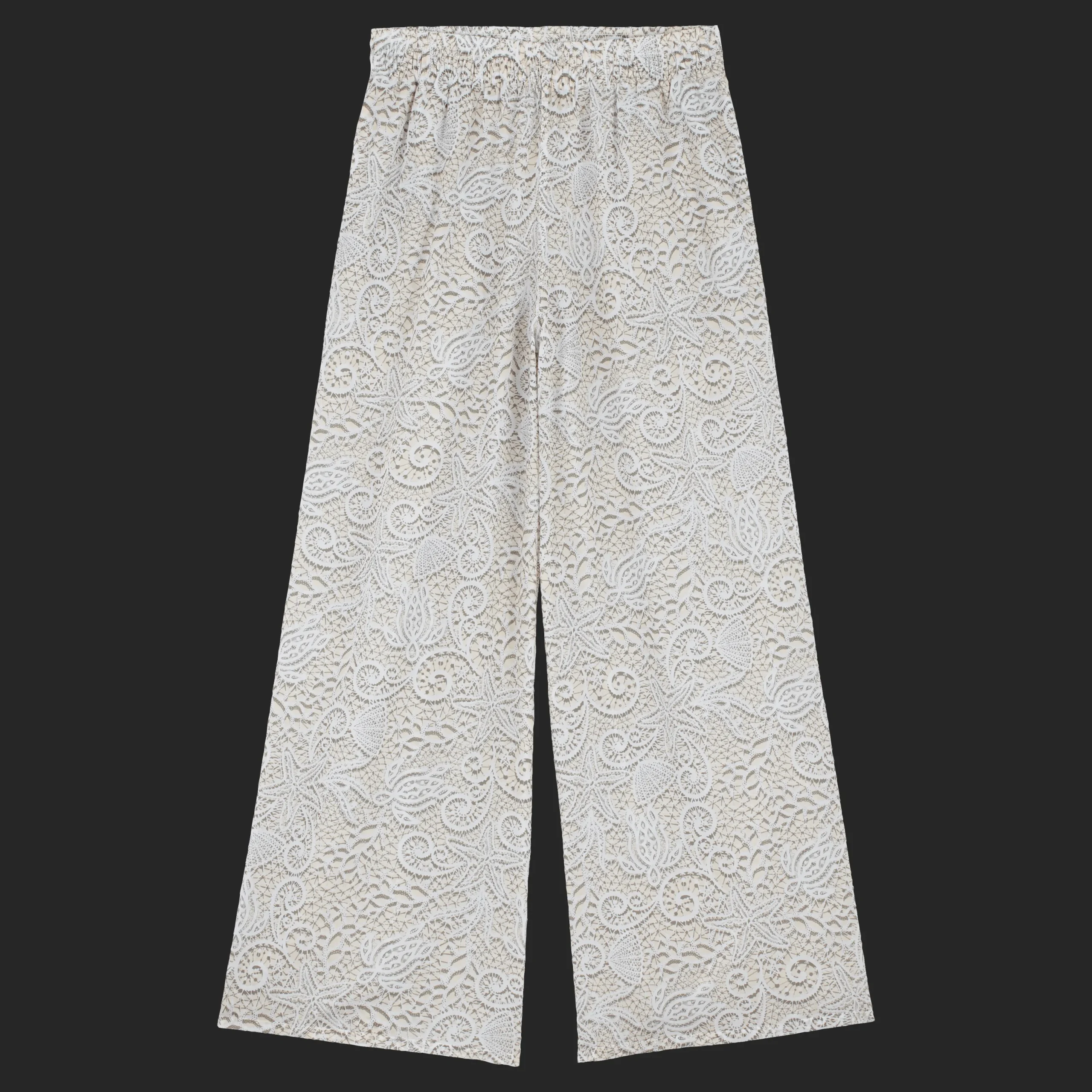 Cheap Vilebrequin Women Cotton Pants Dentelles White/White