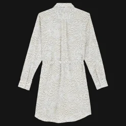 Best Vilebrequin Women Cotton Voile Shirt Dress Dentelles White/White