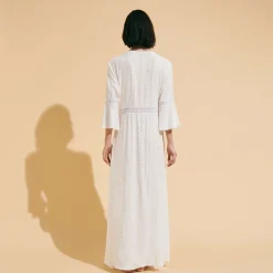Best Sale Vilebrequin Women Dress Broderie Anglaise Chalk/Beige