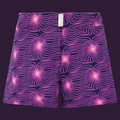 Fashion Vilebrequin Women Flatbelt Swim Short Hypno Shell Navy/Blue