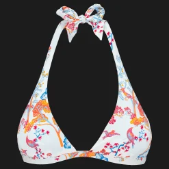 Hot Vilebrequin Women Halter Bikini Top Peaceful Trees White/White