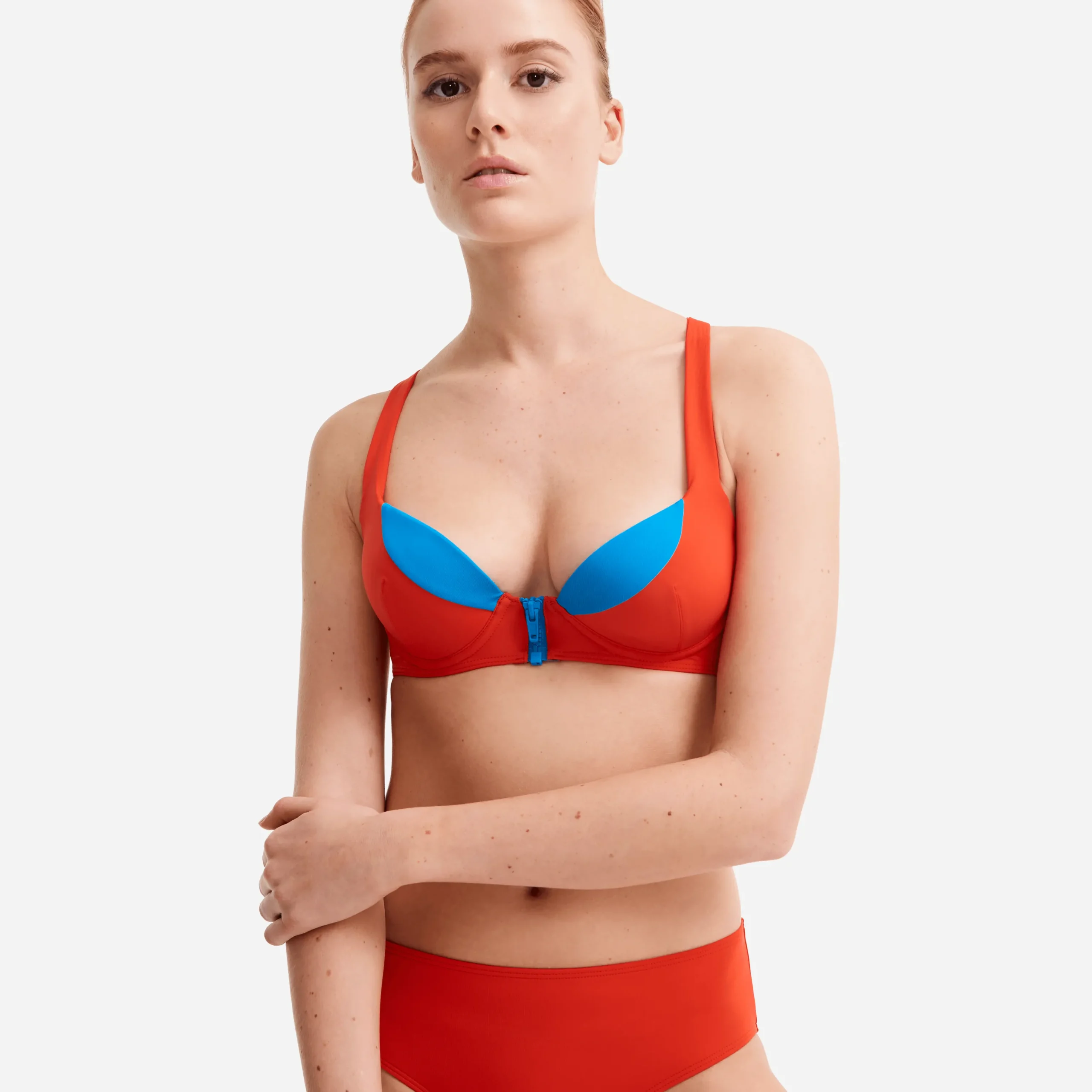 Clearance Vilebrequin Women High-Waisted Brief Bikini Bottom - X Jcc+ - Limited Edition Red Polish/Red