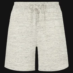 Outlet Vilebrequin Women Linen Shorty Solid Lihght Gray Heather/Grey