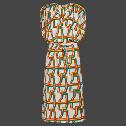 New Vilebrequin Women Long Cover-Up In Cotton Voile Africain - X Jcc+ - Limited Edition White/White
