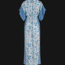Best Sale Vilebrequin Women Long Kaftan Iris Lace- X Poupette St Barth Azure/Blue