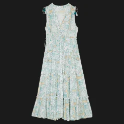 Cheap Vilebrequin Women Maxi Dress Hidden Fishes - X Poupette St Barth White/White
