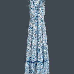 Best Vilebrequin Women Maxi Dress Iris Lace- X Poupette St Barth Azure/Blue