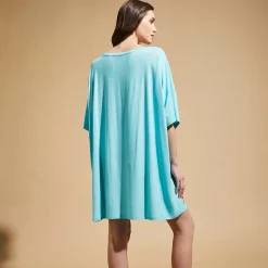 Best Sale Vilebrequin Women Maxi Viscose Dress Seahorse - X Patrizia Gucci Lagoon/Blue