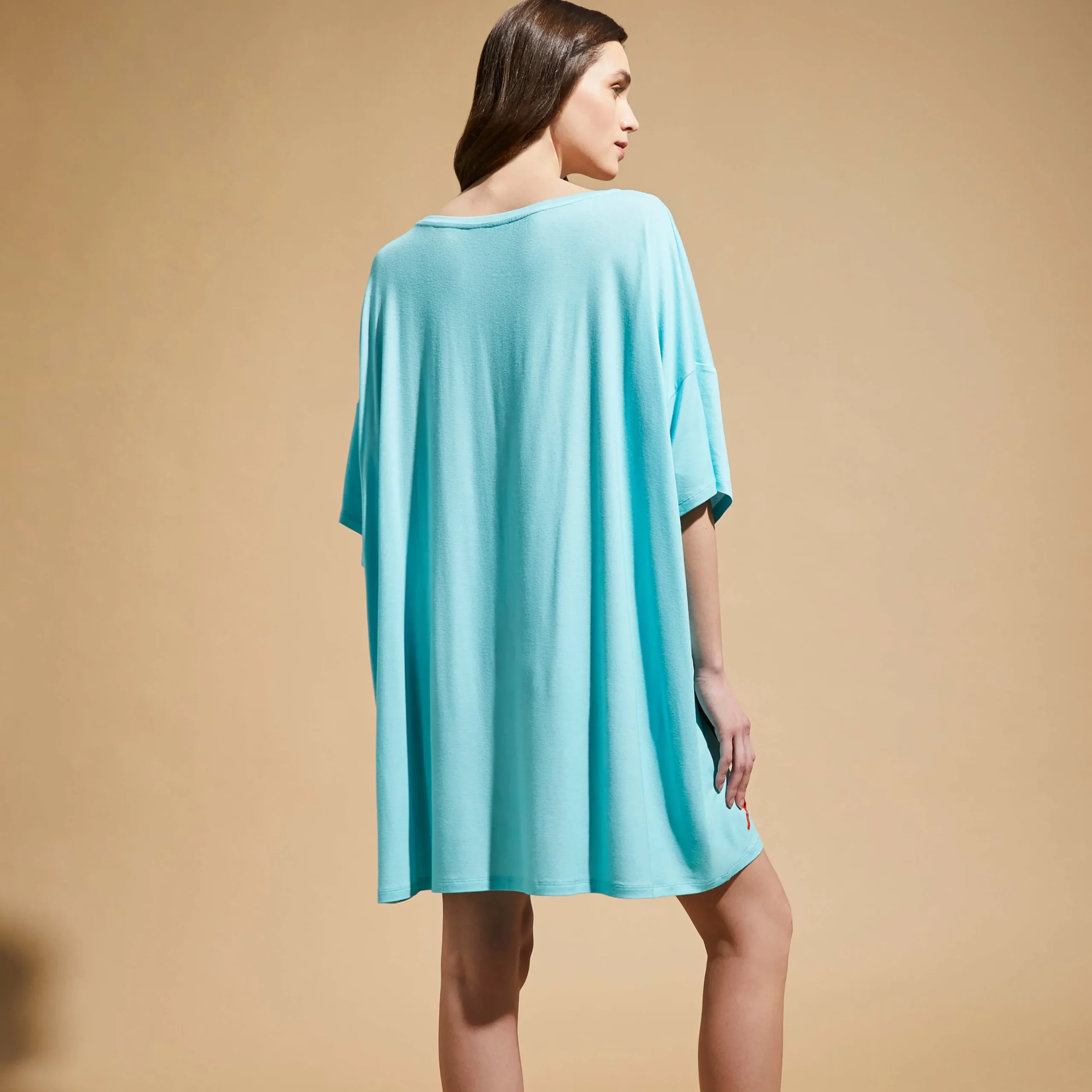 Best Sale Vilebrequin Women Maxi Viscose Dress Seahorse - X Patrizia Gucci Lagoon/Blue