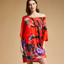 Best Sale Vilebrequin Women Maxi Viscose Dress Spring Flower - X Patrizia Gucci Poppy Red/Red
