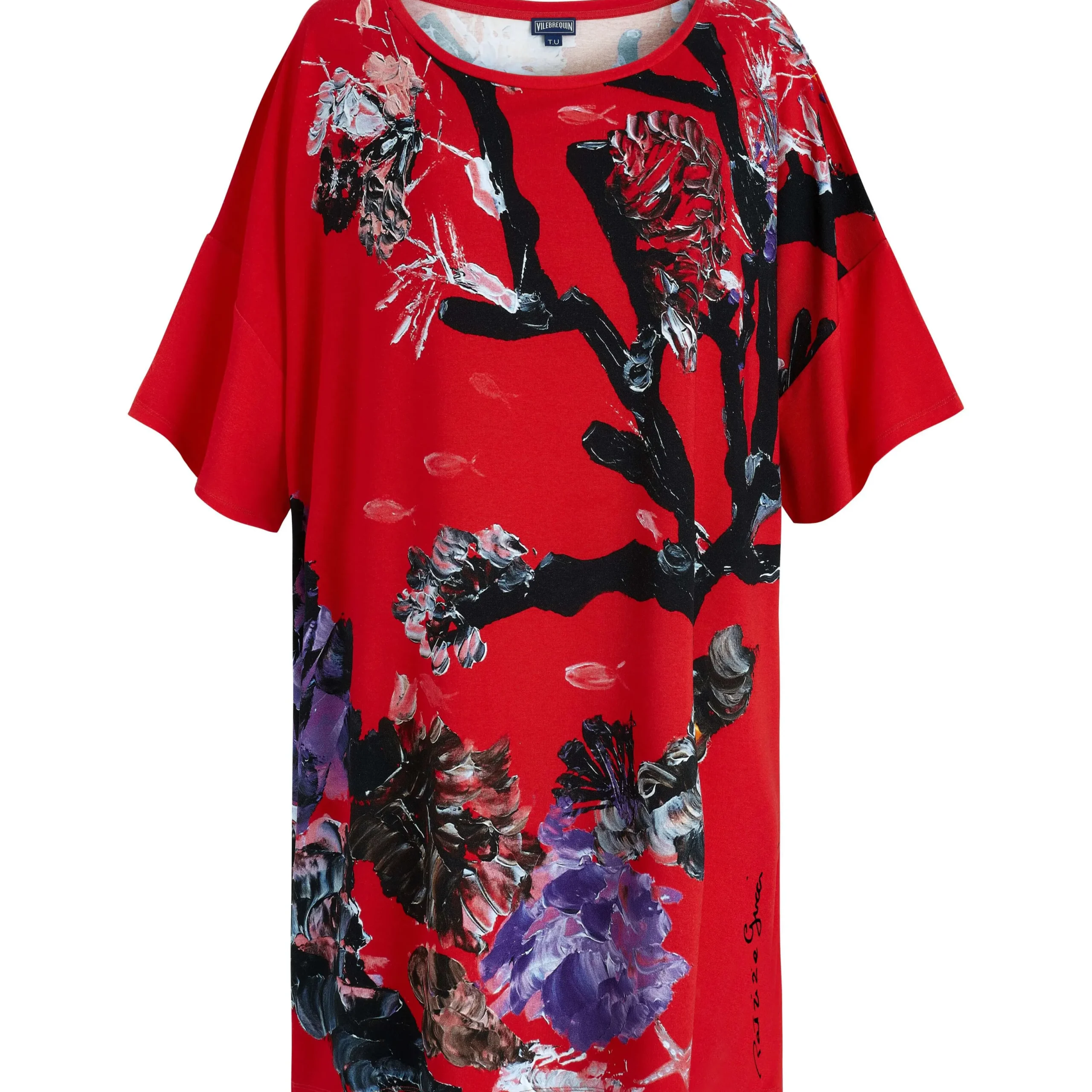 Best Sale Vilebrequin Women Maxi Viscose Dress Spring Flower - X Patrizia Gucci Poppy Red/Red