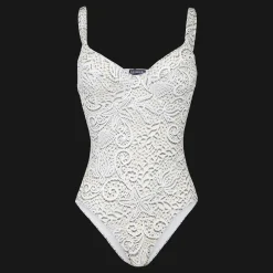 Discount Vilebrequin Women One-Piece Swimsuit Dentelles White/White