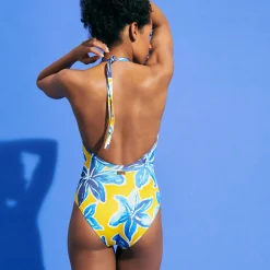 Sale Vilebrequin Women One-Piece Swimsuit Raiatea Sun/Yellow