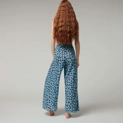 Online Vilebrequin Women Organic Cotton Voile Pants Turtles Leopard- X Angelo Tarlazzi Thalassa/Blue