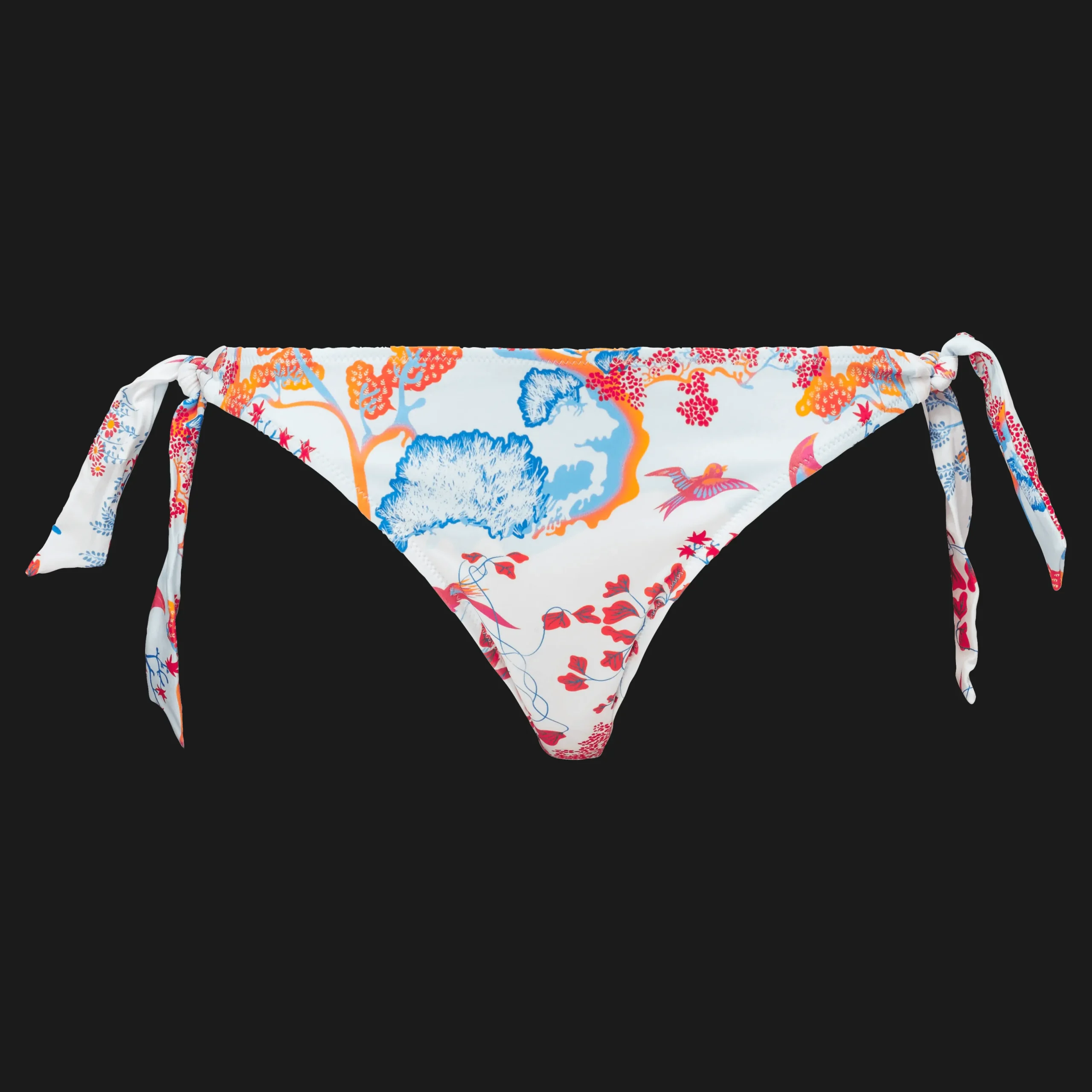 Store Vilebrequin Women Side Tie Bikini Bottom Peaceful Trees White/White