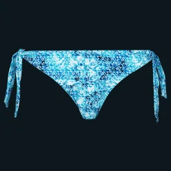 Cheap Vilebrequin Women Side Tie Bikini Bottom Flowers Tie & Dye Navy/Blue