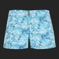 Cheap Vilebrequin Women Stretch Beach Short Flowers Tie & Dye Navy/Blue