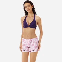 Fashion Vilebrequin Women Swim Short Kama Sand Pale Pink/Pink