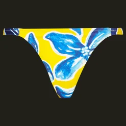 New Vilebrequin Women Tanga Bikini Bottom Raiatea Sun/Yellow