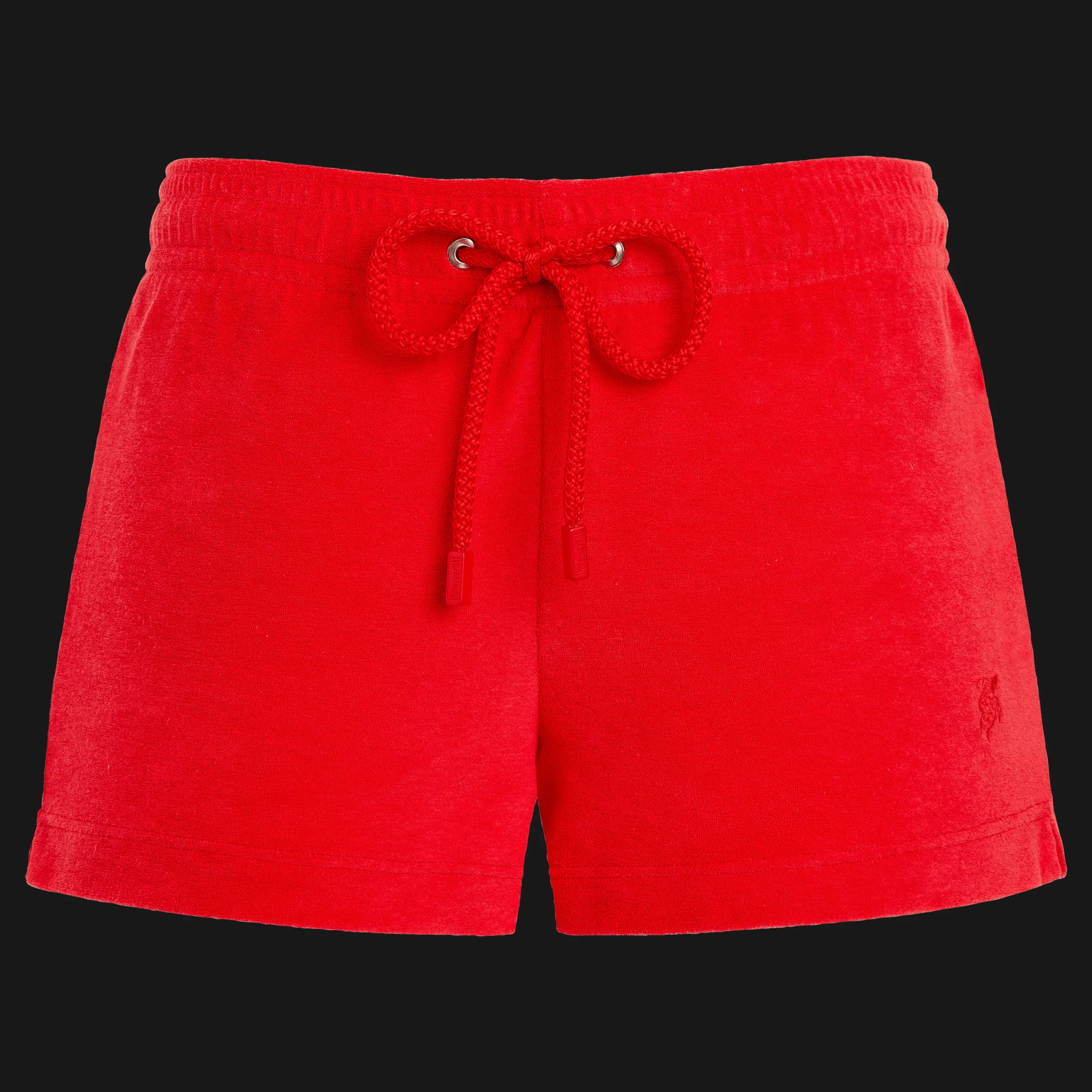 Fashion Vilebrequin Women Terry Cloth Shorty Solid - X Jcc+ - Limited Edition Poppy Red/Red