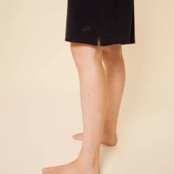 Cheap Vilebrequin Women Terry Polo Dress Solid Black/Black