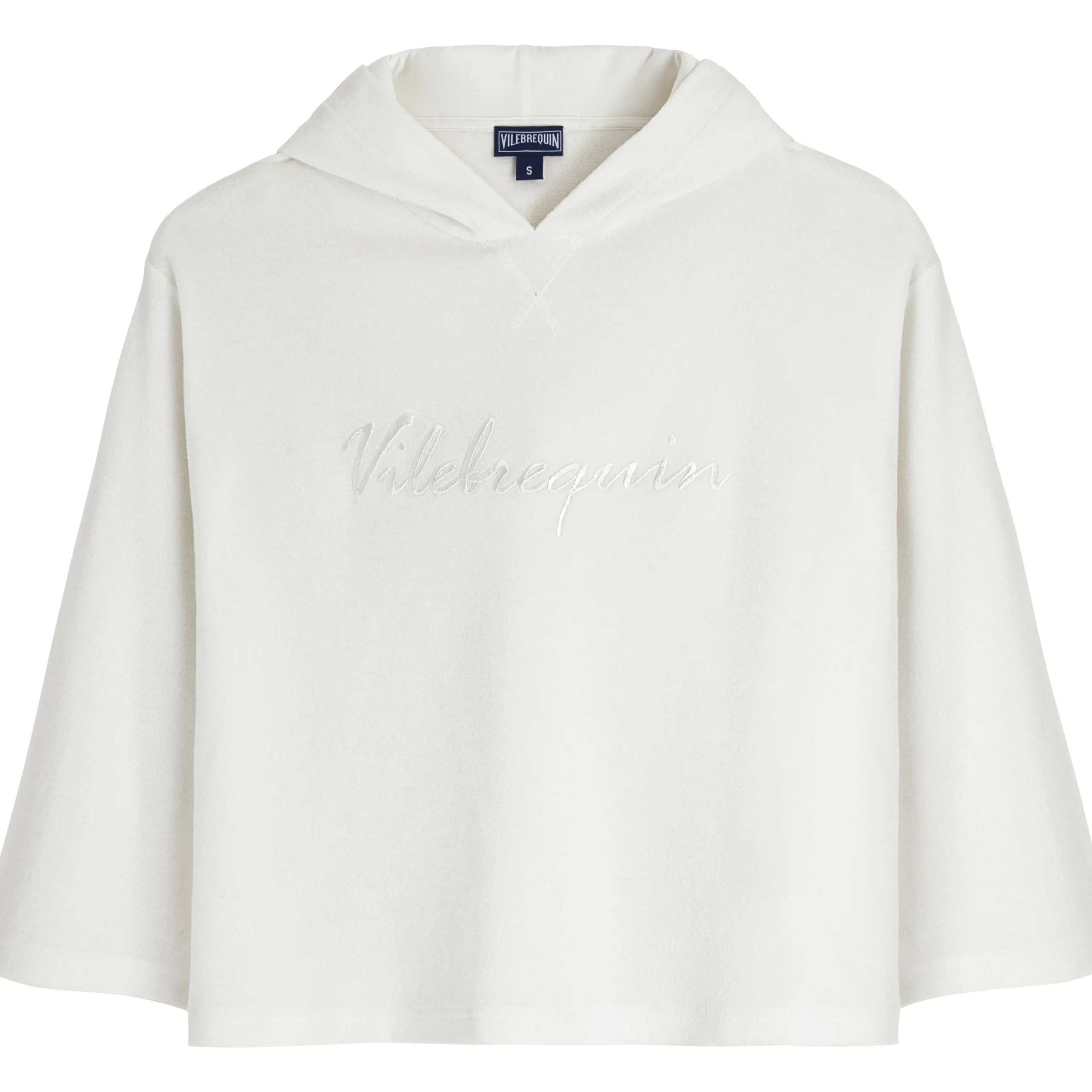 Cheap Vilebrequin Women Terry Sweatshirt Solid Chalk/Beige