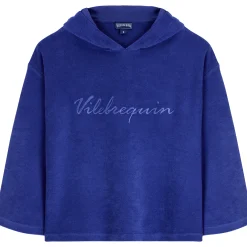 Online Vilebrequin Women Terry Sweatshirt Solid Purple Blue/Blue