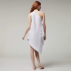Best Vilebrequin Women White Linen Scarf Dress- X Angelo Tarlazzi White/White