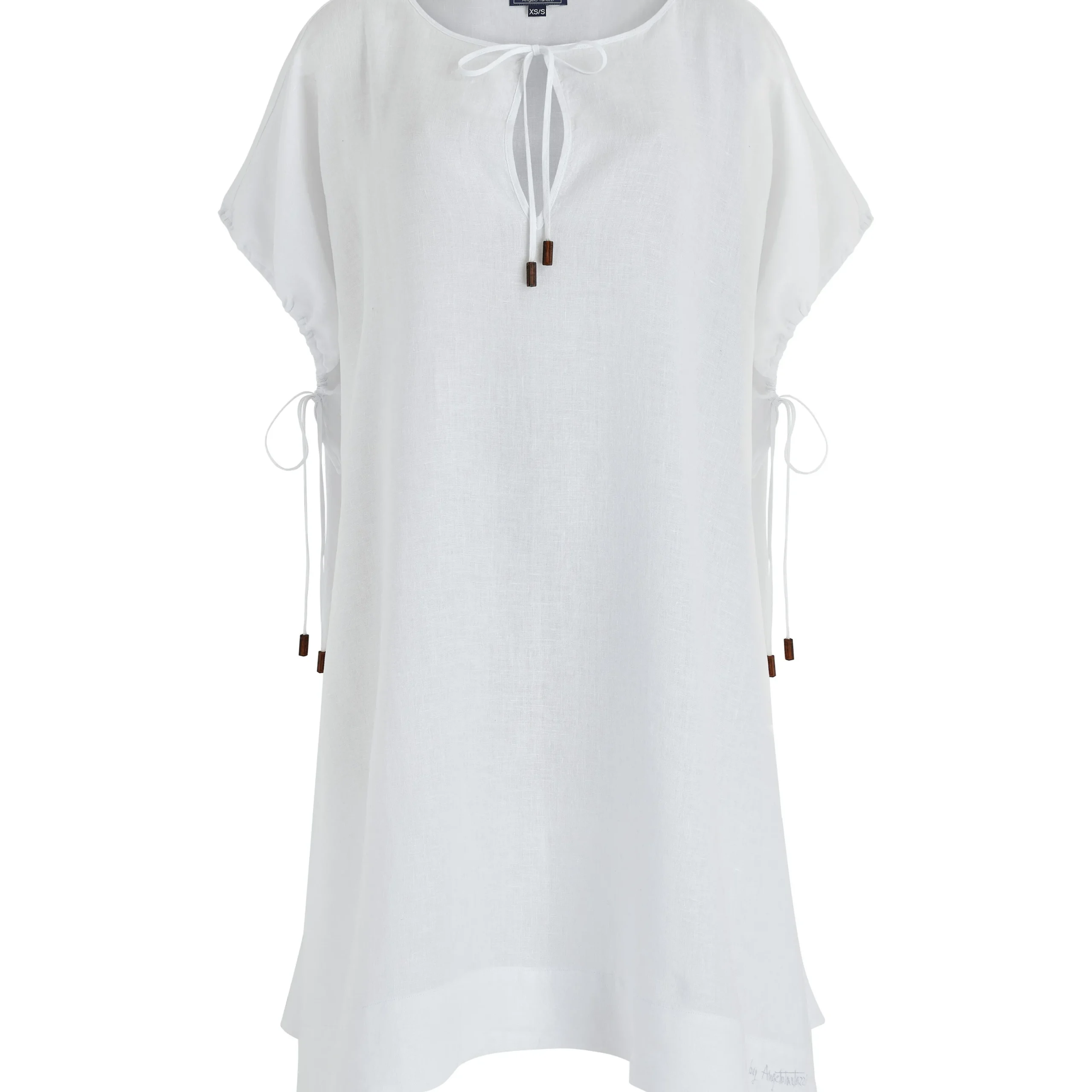Online Vilebrequin Women White Linen Square Dress- X Angelo Tarlazzi White/White
