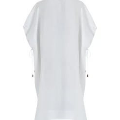 Online Vilebrequin Women White Linen Square Dress- X Angelo Tarlazzi White/White