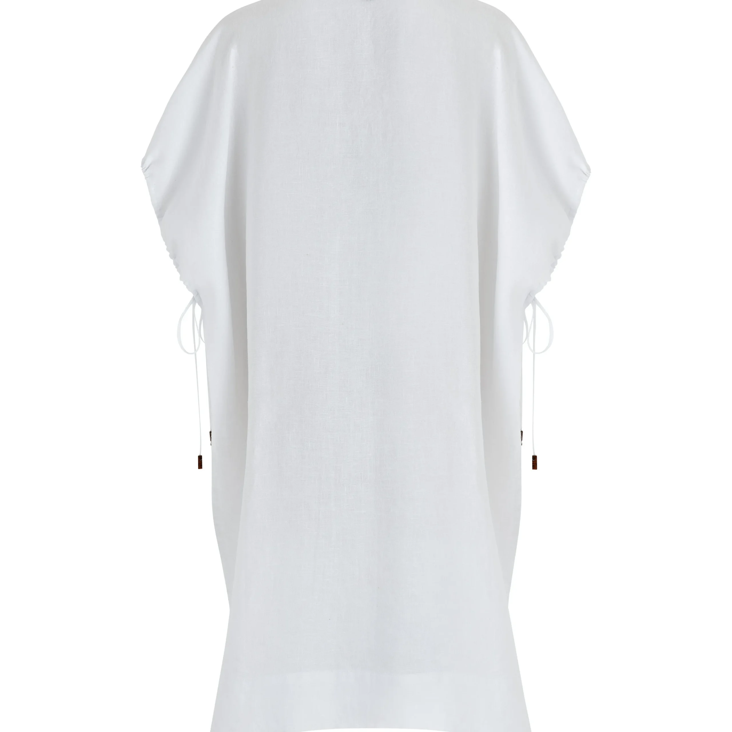 Online Vilebrequin Women White Linen Square Dress- X Angelo Tarlazzi White/White